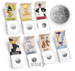2015 LOONEY TUNEST Pure Silver $10 Coins Proof SET OF 8 COINS RCM