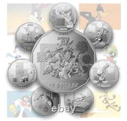 2015 LOONEY TUNEST Pure Silver $10 Coins Proof SET OF 8 COINS RCM