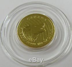 2015 Royal Canadian Mint 1/10 oz. 99999 Fine Gold Howling Wolf