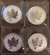 2016-2017 Maple Leaf Wolf Bear Cougar Moose Privy 1oz. 9999 Silver Coins Canada