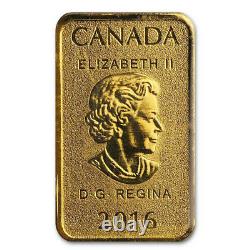 2016 $25 Royal Canadian Mint Gold Bar 1/10 ozt