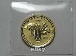 2016 Canada $5 Two Nations Devil's Brigade Special Force 1/10 oz 9999 Gold