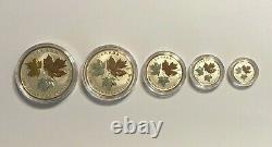 2016 Canada Fine Silver Maple Leaf Fractional Set, Longest Reigning Sovereign