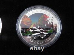 2016 Canada Geometry in Art $20.9999 Fine 1 OZ, Silver Proof 5 Coin Set