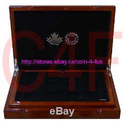 2016 Canada RCM Royal Canadian Mint Coin Collection Solid Wood Display Case