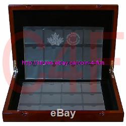 2016 Canada RCM Royal Canadian Mint Coin Collection Solid Wood Display Case