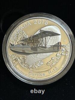 2016 Canada aircraft of the First World War WW1 3 coins set with metal case