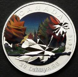 2016 Maple Leaf Canada Fine Silver $20 Proof Geometry in Art #21719z
