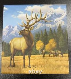 2016 Noble Elk $100 Pure 1oz. 9999 silver coin Canada mint condition with Box