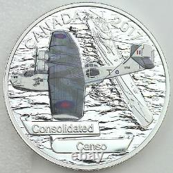 2017 $20 Aircraft of The Second World War Consolidated Canso Pure Silver Proof