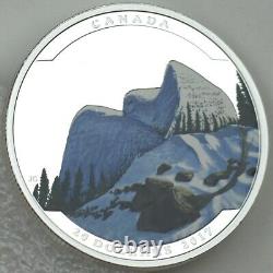 2017 $20 Landscape Illusion Snowy Owl 1 oz 99.99% Pure Silver Color Proof Coin