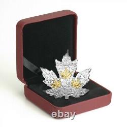 2017 Canada $20 Fine Silver Coin Gilded Silver Maple Leaf