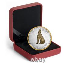 2017 Canada 50 Cents Howling Wolf Big Coin 5 oz. Fine Silver