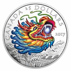 2017 Canada Dragon Boat Festival Ultra High Relief 1 oz. 9999 Silver Coin OGP