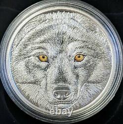 2017 Canadian $15 Wolf 3/4 OZ 9999 Silver Portrait