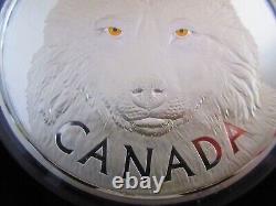 2017 IN THE EYES OF THE TIMBER WOLF 1 KG Silver Proof Coin $250 Canada RCM