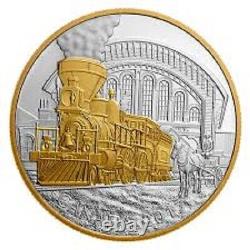 2017 Locomotive 4-4-0 Across Canada $20 1OZ Pure Silver Proof Train Coin