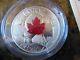 2017 Majestic Maple Leaves With Drusy Stone Proof $20 Silver Coin. 9999