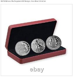 2017 Rcm Lore The Forgotten 1927 Designs Pure Silver 3 Coin Set