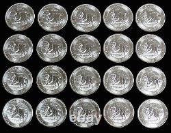 2017 Silver Canada $8 Bison Wildlife 1 1/4 Oz Roll Of 20 Coins 1.25 Oz
