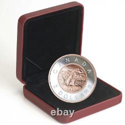 2018 $2 Big Coin Polar Bear Pure Silver Coin Royal Canadian Mint