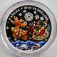 2018 $20 Holiday Reindeer 1 Oz. Pure Silver Coin, Murano Glass Element, Buy Now