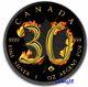 2018 $5 Canada 1 Oz. 9999 Silver Maple Leaf 30th Anniversary Burning Silver Coin