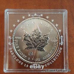 2011 Canada $5 F15 Privy Mark Silver Maple Leaf Coin 1oz .9999 fine Fabulous 15 