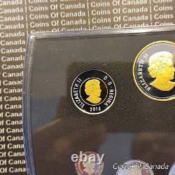 2018 Canada Fine Silver Proof Set Gold Plated Captain Cook Nootka #coinsofcanada