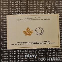 2018 Canada Fine Silver Proof Set Gold Plated Captain Cook Nootka #coinsofcanada