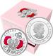 2018 Celebration Love $3 Pure Silver Proof Coin Canada Heart Key Crystals