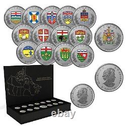 2018 HERALDIC EMBLEMS OF CANADA Silver Proof Coin Set Canada RCM