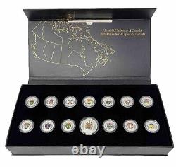 2018 HERALDIC EMBLEMS OF CANADA Silver Proof Coin Set Canada RCM