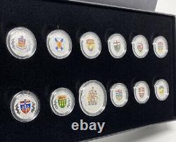 2018 HERALDIC EMBLEMS OF CANADA Silver Proof Coin Set Canada RCM