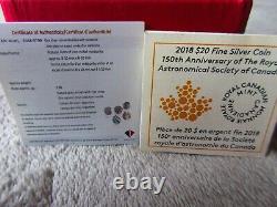 2018 METEORITE 150 Anniversary of Royal Astronomical Society 1 oz Silver Coin $2