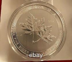 2019 10 Oz. 9999 Silver $50 Canada Magnificent Maple Leaf Sheet of (4) Coins