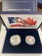 2019 American Silver Eagle Pride Of Two Nations 2-coin Set With Mint Box & Coa