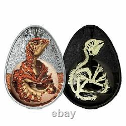 2019 Canada $20 Hatchling Hadrosaur Glow-in-the-Dark Egg 1 oz. 9999 Silver Coin