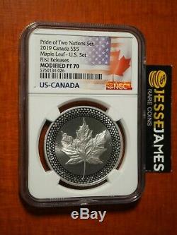 2019 Canada Modified Proof Silver Maple Leaf Ngc Pf70 From Pride Of Nations Set