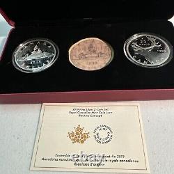 2019 Fine Silver 2-coin Set Royal Canadian Mint Coin Lore Back To Concept