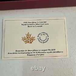 2019 Fine Silver 2-coin Set Royal Canadian Mint Coin Lore Back To Concept