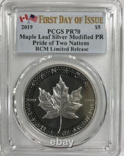 2019 First Day of Issue RCM Royal Canadian Pride of Two Nations set PCGS PR70