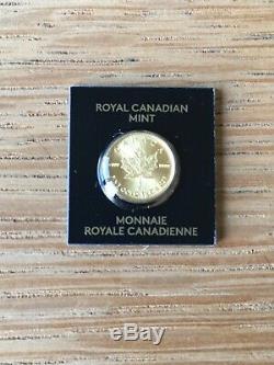 2019 Gold Canadian 1 Gram. 9999 Gold 50 Cent Maple Leaf Maplegram Rcm #2