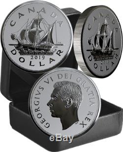 2019 Matthew Heritage Royal Canadian Mint Silver Proof $1 Dollar Piedfort Coin