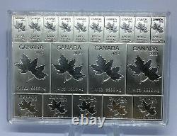 2019 Silver Maple Leaf 2 oz Canadian Mapleflex Silver CombiBar. 9999 fine RARE