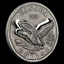 2020 2 oz. Canadian Pure Silver Coin R&D Lab Flying Loon Very Low Mintage 425