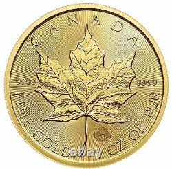2020 $50 Gold Canadian Maple Leaf. 9999 1 oz Brilliant Uncirculated