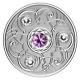 2020 Canada February Birthstones Withswarovski Crystal $5 99.99% Pure Silver Coin