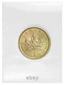 2020 Canada 1/2 oz Gold Maple Leaf $20 Coin GEM BU Mint Sealed