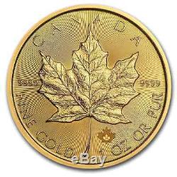 2020 Canada 1 oz Gold Maple Leaf $50 Coin. 9999 Fine BU